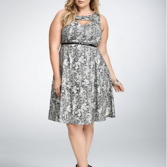 torrid Dresses & Skirts - Torrid Lace Print Swing Dress